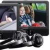 Lenco DVP-939 - DVD-Player-Set Mit 2x 9"-Bildschirmen, USB, Kopfhörern Und Festen Kopfstützenhalterungen