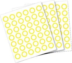 Anybook Besprechbare Sticker Gelb, 2.160 Stück