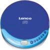 Lenco CD-011BU - Portabler CD-Spieler Mit Akku-Ladefunktion, Blau