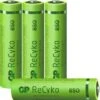GP Batteries GP ReCyko+ 4-er Blister AAA Micro Akkus, Je 850 MAh NIMH, 1,2 V (ready To Use/vorgeladen)