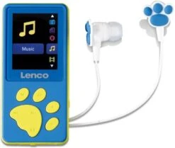 Lenco Xemio-560BU - Kinder-MP3/MP4-Player Mit 8GB Speicher, Farbdisplay Und Integriertem Akku, Blau
