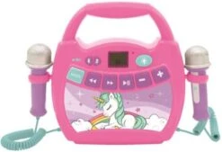 LEXIBOOK Einhorn Tragbarer Digitaler Karaoke-Player Für Kinder