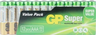 GP Batteries Batterien 12er Pack (AAA, Micro, LR 03, AM-4, UM-4) 1 GP Batteries Batterien 12er Pack (AAA, Micro, LR 03, AM-4, UM-4)