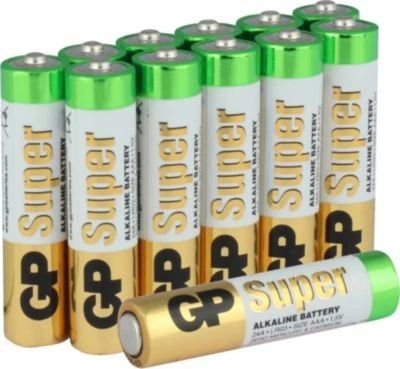 GP Batteries Batterien 12er Pack (AAA, Micro, LR 03, AM-4, UM-4) 2 GP Batteries Batterien 12er Pack (AAA, Micro, LR 03, AM-4, UM-4) – Bild 2