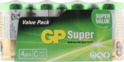 GP Batteries Batterien 4er Pack (C, Baby, LR 14, AM-2, UM-2)