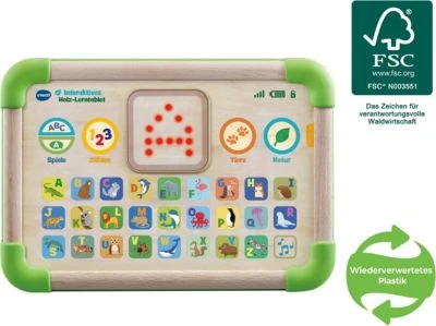 VTECH BABY Interaktives Holz-Lerntablet 1 VTECH BABY Interaktives Holz-Lerntablet