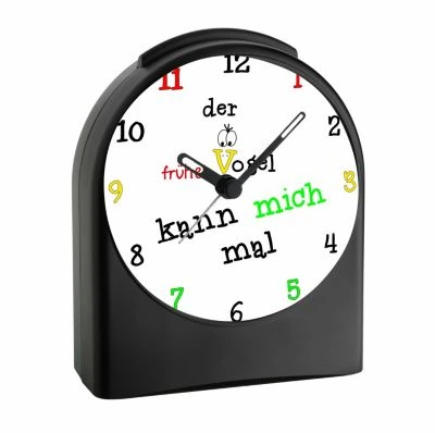 CreaDesign Kinder Funkwecker Personalisiert Mit Namen Früher Vogel Atom-/Funkuhr, 12-Stunden-Anzeigeformat, Schlummerfunktion, Nachtlicht, Geräuschlos/Ohne Ticken 2 CreaDesign Kinder Funkwecker Personalisiert Mit Namen Früher Vogel Atom-/Funkuhr, 12-Stunden-Anzeigeformat, Schlummerfunktion, Nachtlicht, Geräuschlos/Ohne Ticken – Bild 2