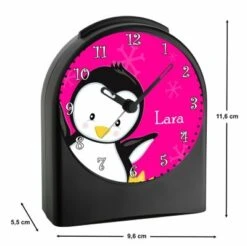 CreaDesign Kinder Funkwecker Personalisiert Mit Namen Pinguin Atom-/Funkuhr, 12-Stunden-Anzeigeformat, Schlummerfunktion, Nachtlicht, Geräuschlos/Ohne Ticken 8 CreaDesign Kinder Funkwecker Personalisiert Mit Namen Pinguin Atom-/Funkuhr, 12-Stunden-Anzeigeformat, Schlummerfunktion, Nachtlicht, Geräuschlos/Ohne Ticken -Optimal Elektronik Geschäft 20306691 03