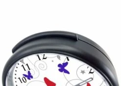 CreaDesign Kinder Funkwecker Personalisiert Mit Namen Schmetterling Ornamente Atom-/Funkuhr, 12-Stunden-Anzeigeformat, Schlummerfunktion, Nachtlicht, Geräuschlos/Ohne Ticken -Optimal Elektronik Geschäft 20307088 04