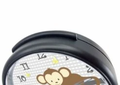 CreaDesign Kinder Funkwecker Personalisiert Mit Namen Affe Atom-/Funkuhr, 12-Stunden-Anzeigeformat, Schlummerfunktion, Nachtlicht, Geräuschlos/Ohne Ticken -Optimal Elektronik Geschäft 20307327 04