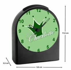 CreaDesign Kinder Funkwecker Personalisiert Mit Namen Krone Atom-/Funkuhr, 12-Stunden-Anzeigeformat, Schlummerfunktion, Nachtlicht, Geräuschlos/Ohne Ticken -Optimal Elektronik Geschäft 20307501 03