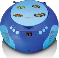 Lenco SCD-620 Blue Kinder-Boombox Mit CD, Mikrofon + Aufkleber -Optimal Elektronik Geschäft 20538744 04
