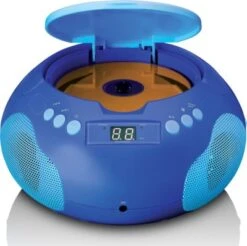 Lenco SCD-620 Blue Kinder-Boombox Mit CD, Mikrofon + Aufkleber -Optimal Elektronik Geschäft 20538744 05