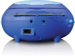 Lenco SCD-620 Blue Kinder-Boombox Mit CD, Mikrofon + Aufkleber -Optimal Elektronik Geschäft 20538744 06