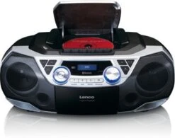 Lenco SCD-720SI - XXL Boombox CD/MP3/Kassetten-Player Mit DAB+/FM-Radio, USB, AUX Und Kopfhöreranschluss, Silber -Optimal Elektronik Geschäft 20831770 04