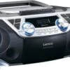 Lenco SCD-120SI - XXL Boombox CD/MP3/Kassetten-Player Mit FM-Radio, Bluetooth, USB, AUX Und Kopfhöreranschluss, Silber