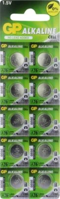 GP Batteries GPA76F-2C10 Alkaline Button (LR44) C10