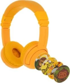 BuddyPhones® Kinder On-Ear Kopfhörer - BuddyPhones Play+, Gelb