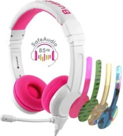 BuddyPhones® Kinder On-Ear Kopfhörer - BuddyPhones School+, Pink