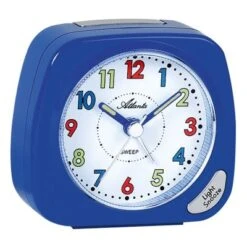 Atlanta Kinderwecker Mit Leisegang Blau Wecker