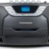 Thomson CD-Radio RK102CD Mit Kassettenrekorder, Grau