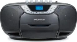 Thomson CD-Radio RK102CD Mit Kassettenrekorder, Grau