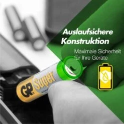 GP Batteries Alkaline Super 1,5V Batterien Multipack, AAA, LR03 (80er Pack) -Optimal Elektronik Geschäft 23662263 06
