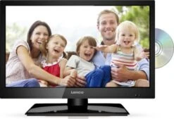 Lenco HD-LED TV Mit Integriertem DVD-Player, 19 Zoll DVL-1962BK