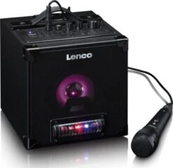 Lenco BTC-070BK - Karaoke-System Mit Bluetooth-Lautsprecher, Partylicht Und Mikrofon Mit Ständer -Optimal Elektronik Geschäft 24225656 03