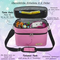 PUNALU Große Tasche Für Toniebox Und Zubehör, Platz Für Ca. 68 Tonies Hörfiguren Toniebox Tasche -Optimal Elektronik Geschäft 26727327 03