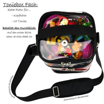 PUNALU Transparente Tasche Für Toniebox Und Zubehör, Platz Für Bis Zu 15 Tonies Toniebox Tasche 3 PUNALU Transparente Tasche Für Toniebox Und Zubehör, Platz Für Bis Zu 15 Tonies Toniebox Tasche – Bild 3