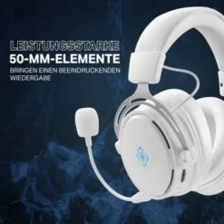 Deltaco WHITE LINE Kabelloses Gaming Headset Kopfhörer 3,5mm-Kabel -Optimal Elektronik Geschäft 27330391 03