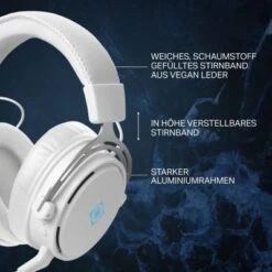 Deltaco WHITE LINE Kabelloses Gaming Headset Kopfhörer 3,5mm-Kabel -Optimal Elektronik Geschäft 27330391 04