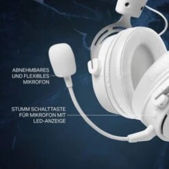 Deltaco WHITE LINE Kabelloses Gaming Headset Kopfhörer 3,5mm-Kabel -Optimal Elektronik Geschäft 27330391 06