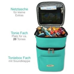 PUNALU Kompakte Tasche Für Toniebox Und Zubehör, Platz Für Ca. 20 Tonies Hörfiguren Toniebox Tasche -Optimal Elektronik Geschäft 27464427 03