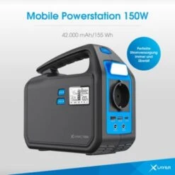 Xlayer Powerstation 150W (Peak 300W) 155Wh USB-C PD Mobil Notstromaggregat -Optimal Elektronik Geschäft 28180859 06