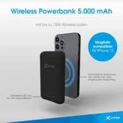 Xlayer WIRELESS Powerbank MagSafe 5000 MAh PD 20W Schnelles Aufladen USB-C Magnetisch 11 Xlayer WIRELESS Powerbank MagSafe 5000 MAh PD 20W Schnelles Aufladen USB-C Magnetisch -Optimal Elektronik Geschäft 28180920 06