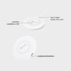 Xlayer WIRELESS Ladegerät Wireless Charging Pad Basic 10W Qi-zertifiziert White 8 Xlayer WIRELESS Ladegerät Wireless Charging Pad Basic 10W Qi-zertifiziert White -Optimal Elektronik Geschäft 28180966 03