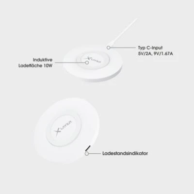Xlayer WIRELESS Ladegerät Wireless Charging Pad Basic 10W Qi-zertifiziert White 3 Xlayer WIRELESS Ladegerät Wireless Charging Pad Basic 10W Qi-zertifiziert White – Bild 3