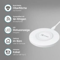 Xlayer WIRELESS Ladegerät Wireless Charging Pad Basic 10W Qi-zertifiziert White 10 Xlayer WIRELESS Ladegerät Wireless Charging Pad Basic 10W Qi-zertifiziert White -Optimal Elektronik Geschäft 28180966 05