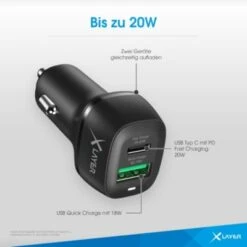Xlayer WIRELESS : MagFix Pro Magsafe 15W Wireless KFZ Handyhalter Mit USB-C Kabel Und Dual Charger Schnellader Fürs Auto Kompatibel Für IPhone 12/13/14 Schwarz -Optimal Elektronik Geschäft 28181037 06