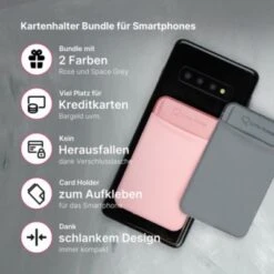 Lotta Power DIVERS SoftCase Kartenhalter Für Smartphones Grey + Rose Bundle -Optimal Elektronik Geschäft 28181052 06