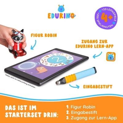 Edurino Lernspielzeug Lernfigur Starterset Robin - Zahlen & Mengen 2 Edurino Lernspielzeug Lernfigur Starterset Robin - Zahlen & Mengen – Bild 2