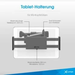 Xlayer MOUNTS Tablet-Halterung Für Kfz-Kopfstützen Black -Optimal Elektronik Geschäft 28181129 05