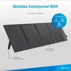 Xlayer CHARGER Solarpanel 80W Faltbar Tragbar Mobile Stromversorgung USB-C Notstrom -Optimal Elektronik Geschäft 28181183 04