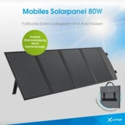 Xlayer CHARGER Solarpanel 80W Faltbar Tragbar Mobile Stromversorgung USB-C Notstrom -Optimal Elektronik Geschäft 28181183 05