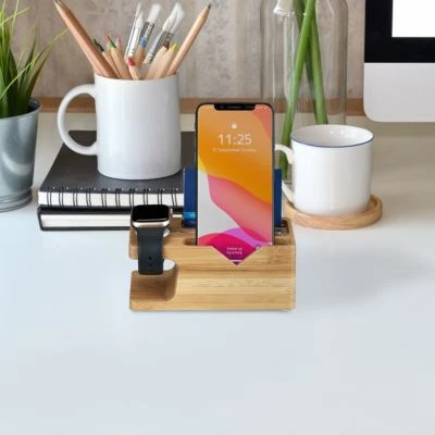 Relaxdays Ladestation Smartphone Und Smartwatch 2 Relaxdays Ladestation Smartphone Und Smartwatch – Bild 2