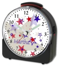 CreaDesign Kinder Funkwecker Weiß Personalisiert Mit Namen Sterne -Optimal Elektronik Geschäft 28901448 04