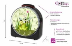 CreaDesign Kinder Funkwecker Weiß Personalisiert Mit Namen Frosch -Optimal Elektronik Geschäft 28901510 05