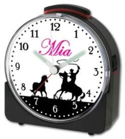 CreaDesign Kinder Funkwecker Weiß Personalisiert Mit Namen Cowboy Pferd -Optimal Elektronik Geschäft 28901598 03
